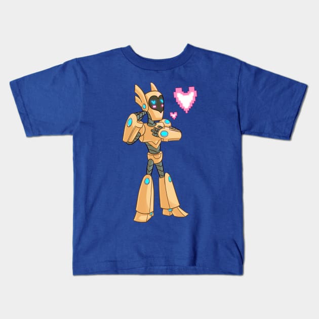 Mosobot64 in Love Kids T-Shirt by Mosobot64 Art